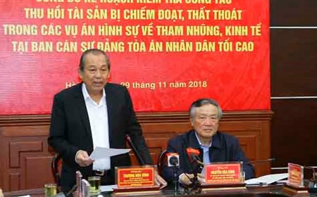 Bảo đảm thu hồi tối đa tài sản bị chiếm đoạt, thất thoát